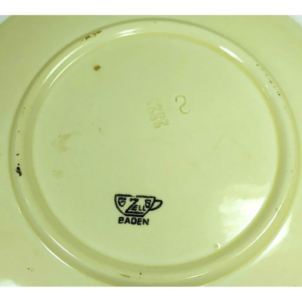 Vintage Zell Baden State Fair 1916 Decorative Plate Dutch Scene Windmill Design